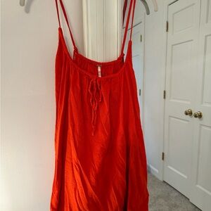 FP Women's Red baby doll dress/swim coverup